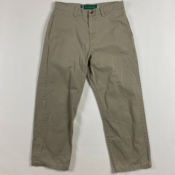 Vintage Levi's Silver Tab Chino Khaki Pants Mens 32 x 30 Measures 33 x 28.25 - Picture 1 of 13